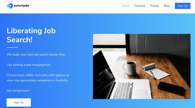 AU Tech Jobs - a life changing startup