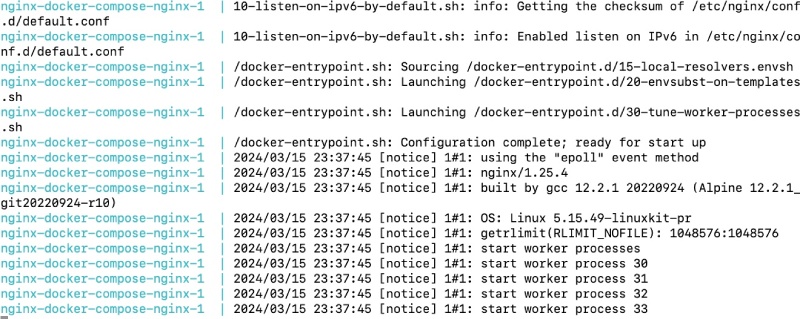 Running a simple Nginx Docker compose example with single container