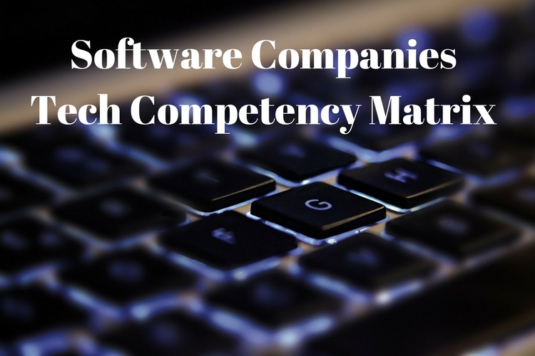 Software Companies Tech Competency Matrix