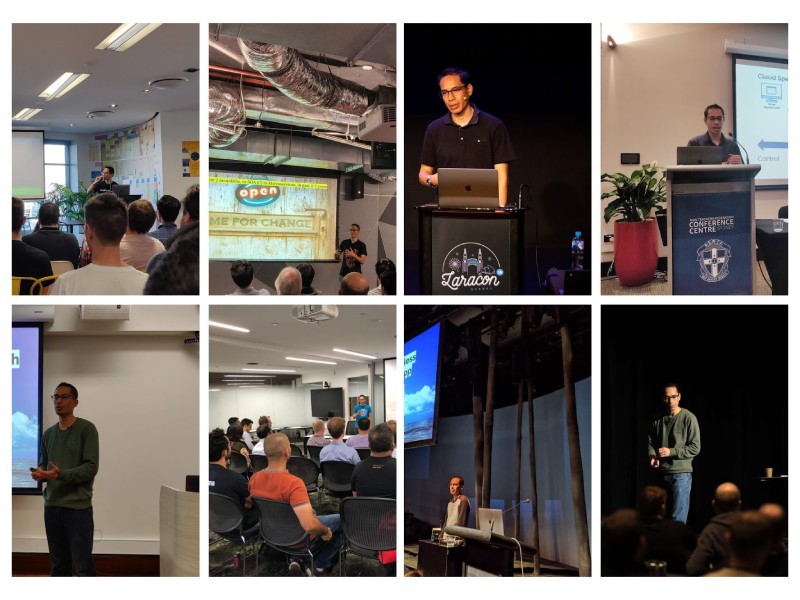 Some snaps of me public speaking in 2019