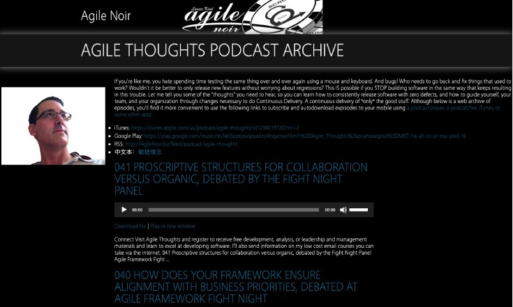 Agile Thoughts Podcast