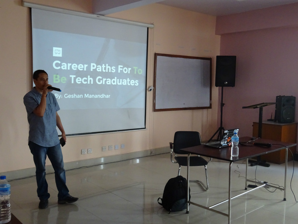 Career Paths for tech graduates the talk