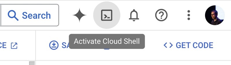 Activate Cloud Shell