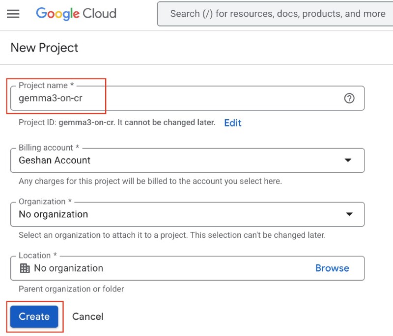 Create a new GCP project to run Gemma 3 on Cloud Run Create a new GCP project to run Gemma 3 on Cloud Run