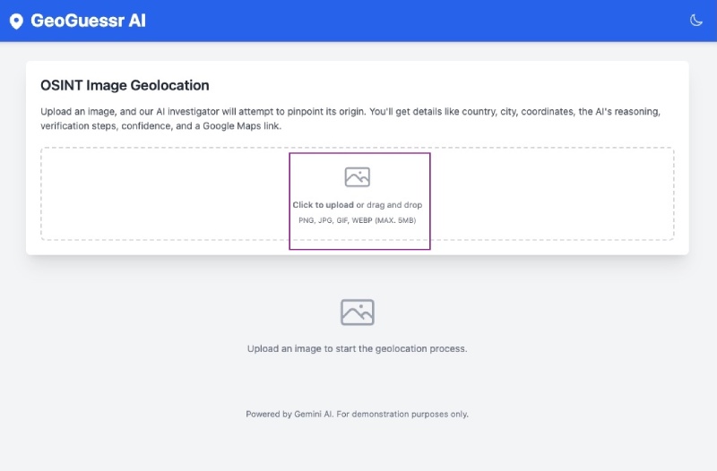 The Geo location guessing React App is running on Google Cloud Run deployed by a click on Google AI Studio The Geo location guessing React App is running on Google Cloud Run deployed by a click on Google AI Studio