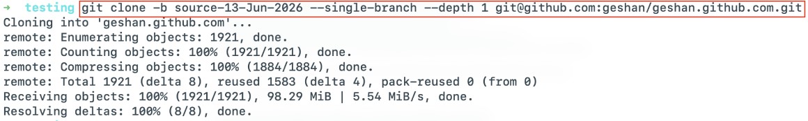 Cloning the blog using Eleventy from GitHub