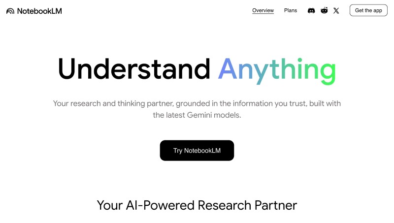 NotebookLM Understand Anything - AI Powered Research Partner NotebookLM Understand Anything - AI Powered Research Partner