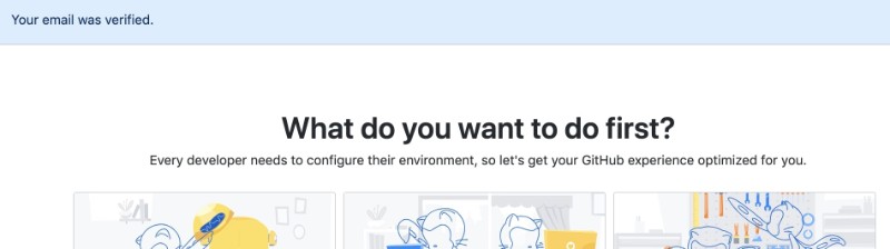 Your Github email is verified