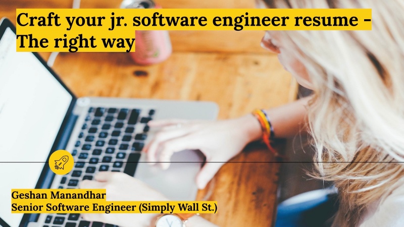 How to write an impressive junior software engineer resume