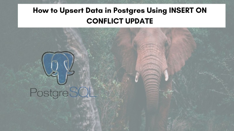 How to Upsert Data in Postgres Using INSERT ON CONFLICT UPDATE