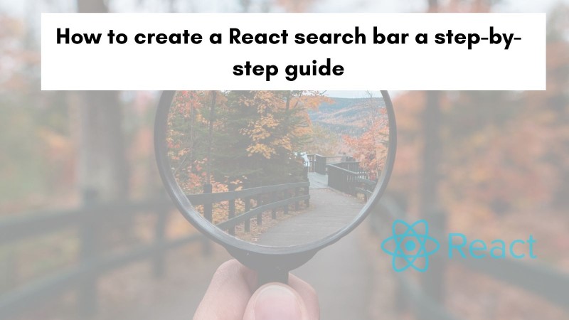 How to create a React search bar a step-by-step guide