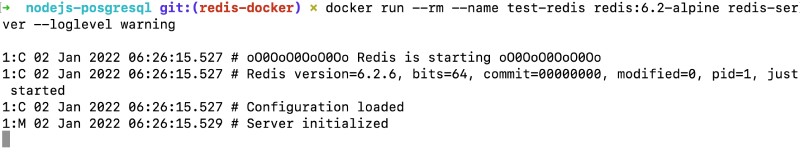 Run Redis with just Docker
